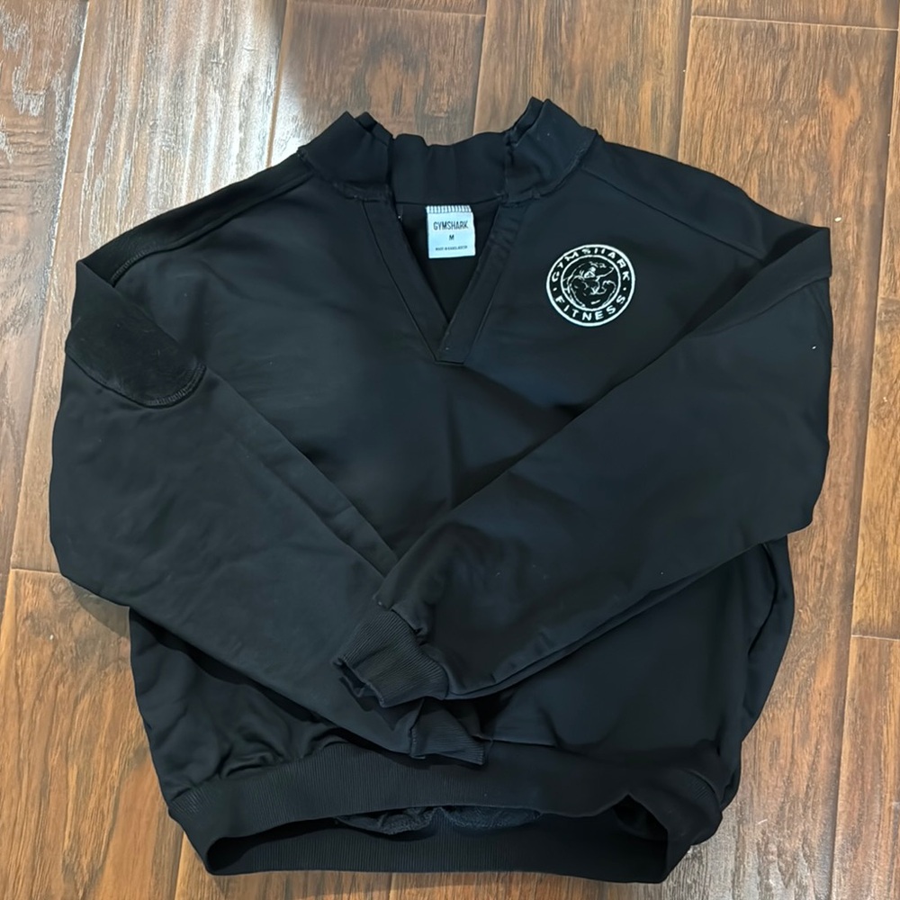 Gymshark Black V-Neck Sweatshirt